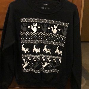 black cat sweater